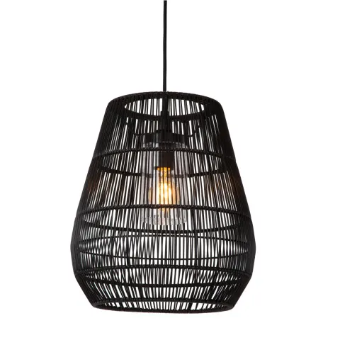 Lampa wisząca zewnętrzna na taras NERIDA boho czarna IP44