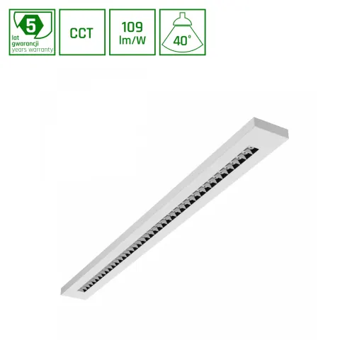 Lampa LED liniowa biała CCT 120 cm 20-40W PLANK CCT 2w1