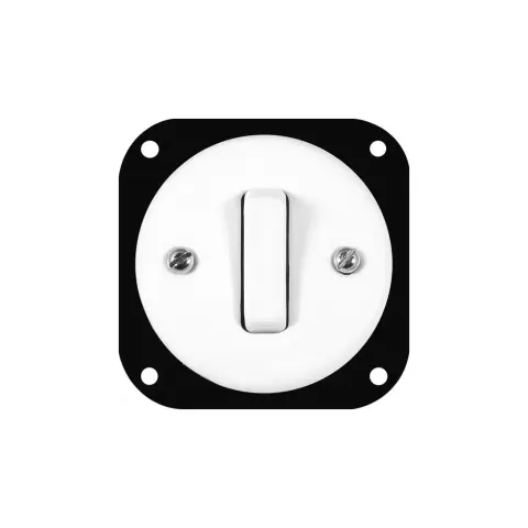 CERAMIC DESIGN łącznik pojedynczy 10A 230V biały