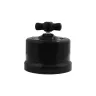 CERAMIC DESIGN łącznik krzyżowy natynkowy obrotowy 10A 230V czarny