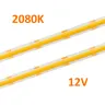 Taśma LED COB LED 12V 11W/m 730lm/m 2060K IP20 8mm linia świetlna ultra ciepła