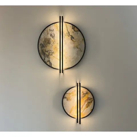 Kinkiet LED z kamienia ring SATURN 72 WALL Azzardo 3000K