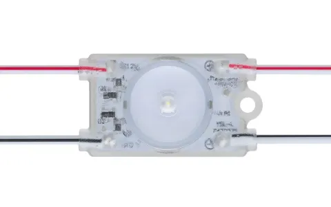Moduł LED Panorama MINI CRISTAL 24V 1W 90lm 5000K IP65 soczewka 175° litery 3D, sufity napinane