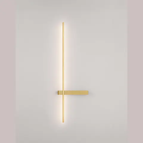 Złoty kinkiet LED CCT 73cm 5W HIGUERA LE46069 Luces Exclusivas