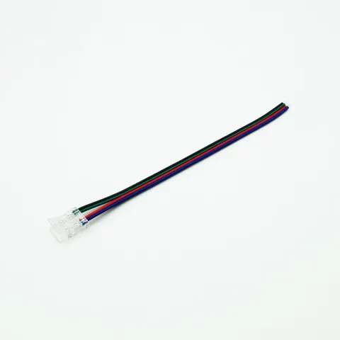 Złączka zasilająca przewód-taśma do LED COB RGB 10mm CLICK!
