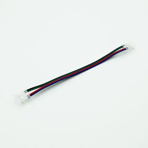Złączka taśma-przewód-taśma do LED COB RGB 10mm CLICK!