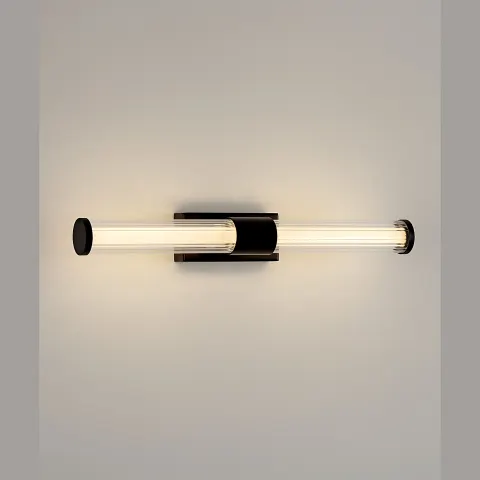 Kinkiet ścienny TELDE LE46193 Luces Exclusivas czarny szklany LED 3000K 43cm IP44