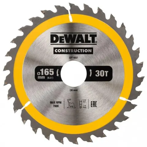Dewalt Tarcza tnąca do drewna 165x30mm 18T DT1936