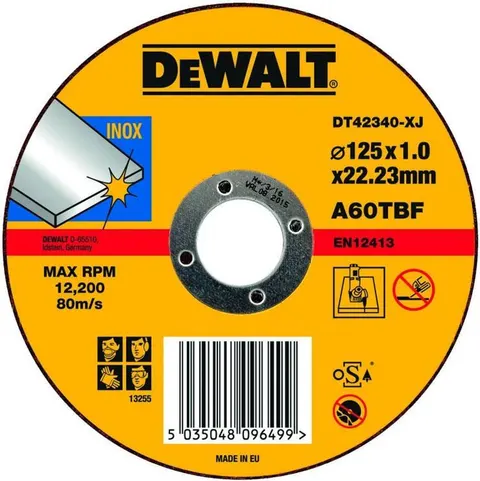 DEWALT DT42340Z Tarcza do cięcia stali 125x22,2mm