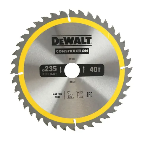 Dewalt DT1955 Tarcza piła do drewna 235x30mm 40T