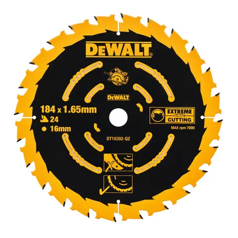 DEWALT DT10302 Tarcza piła do drewna 184x16mm 24Z
