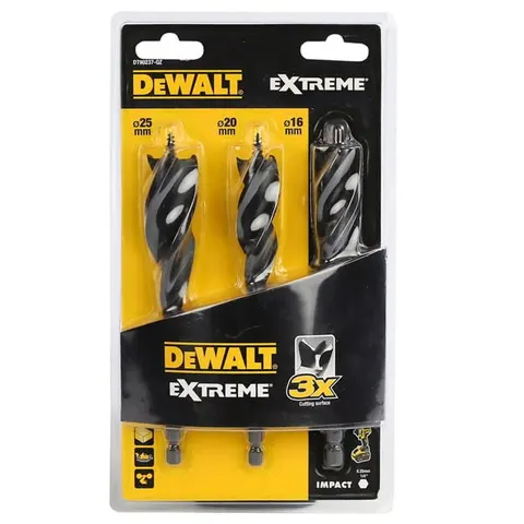 DEWALT DT90237 WIERTŁA SPIRALNE ZESTAW 3szt 152mm