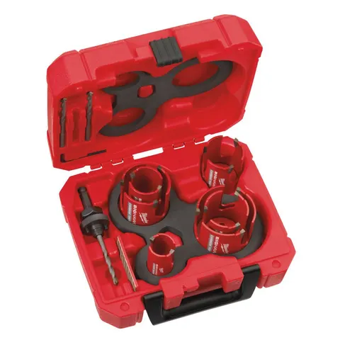 Milwaukee BIG HAWG Multi Material - Zestaw otwornic z węglikiem wolframu - 10 elementów 4932464939