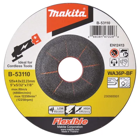 Makita B-53110 Elastyczna tarcza szlifierska 125x4x22,23mm