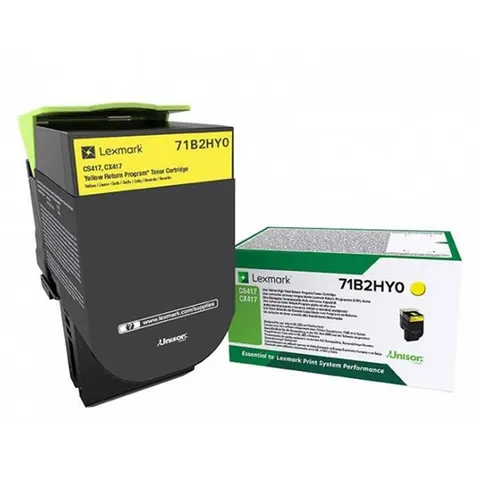 Developer LEXMARK 71B2HY0 - żółty, 3500 stron