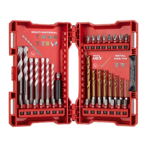 Milwaukee Zestaw bitów i wierteł do metalu 39szt. 4932479853