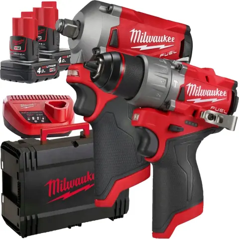 Zestaw Milwaukee FPP2H2-402X wkrętarka, klucz udar