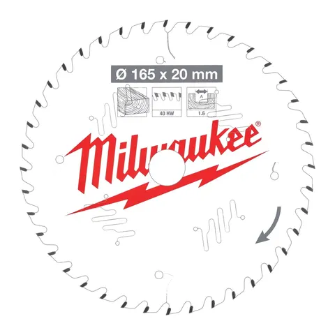 Milwaukee Tarcza do drewna 165x20mm 4932471932