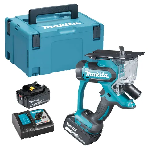 Makita DSD180RFJ Wycinarka do płyt 2x3,0Ah 18V