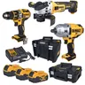 DeWalt Combo zestaw 3 narzędzi + ładowarka 3x5Ah 18V