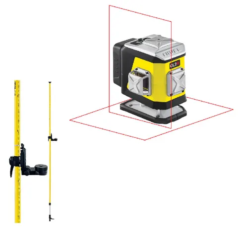 Nivel System CL2R set laser krzyżowy + tyczka