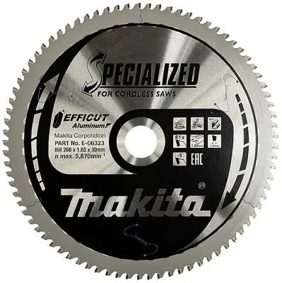 Makita E-06323 Tarcza do aluminium 260x30mm 81Z