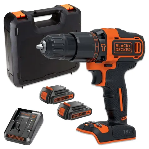 Black Decker BDCHD18K1B2 Wiertarko-wkrętarka 2x2,0Ah 18V