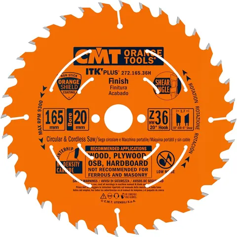 CMT 272.165.36H Piła tarczowa 165x20mm 36Z