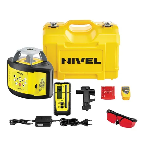 Nivel System NL520R DIGITAL set SJJ32 LS24 niwelator laserowy 500m