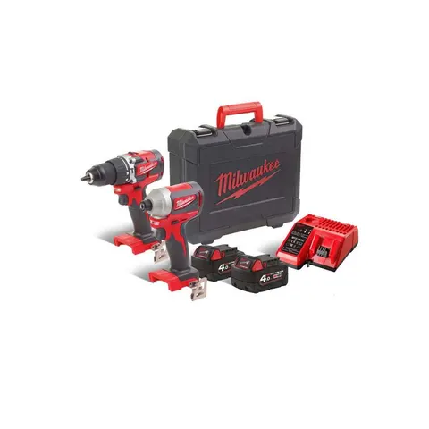 Milwaukee M18 BLCPP2A-402C Zestaw narzędzi POWERPACK w walizce 18V 2x4,0Ah