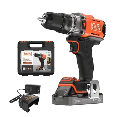 Black Decker BCD383D1XK Wiertarko-wkrętarka ECO 2Ah 18V