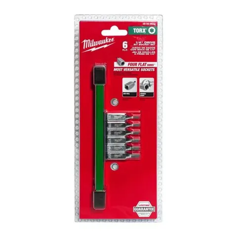 Milwaukee zestaw bitów torx na nasadkach 1/4" - 6 szt. 4932480563