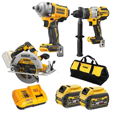 DeWalt Combo DCK324T2 zestaw 3 narzędzi + Ładowarka 2x6Ah 18V