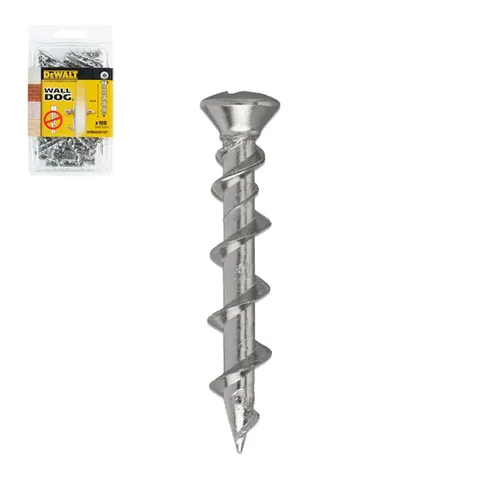 Dewalt DFM424015P Wkręty stożkowe chromowane do muru 32mm 100szt.