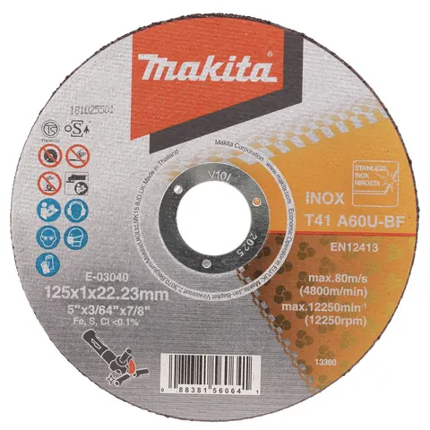 Makita E-03040 Tarcza Tnąca 125x1,0x22,23 mm E-03040 Typ 41