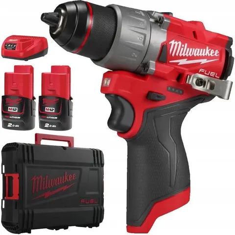 Milwaukee M12 FDD2-202X Wiertarko-Wkrętarka 12V 2x2,0Ah Walizka