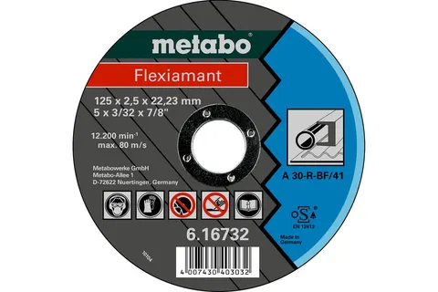 Metabo Tarcza tnąca do stali Flexiamant 125x2,5x22,23 616732000