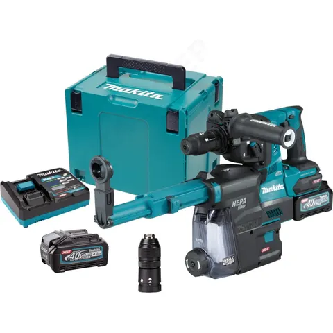 Makita HR004GM202 Młotowiertarka SDS-Plus 2,9J 40V 2x4,0Ah MAKPAC4
