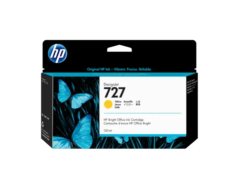 Tusz HP 727 - żółty, 130 ml