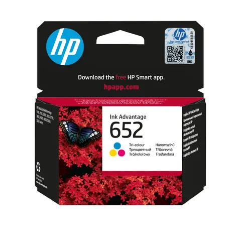 Tusz HP 652 - trójkolorowy, 14 ml