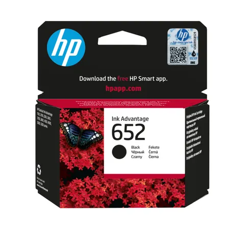 Tusz HP 652 - czarny, 12.5 ml