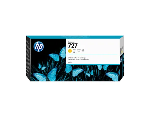 Tusz HP 727 - żółty, 300 ml