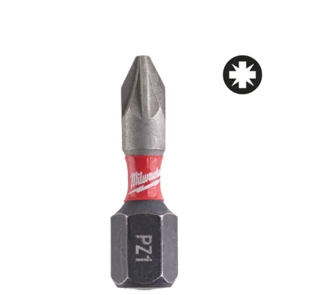 Milwaukee Bity udarowe PZ1x25mm Shockwave - 2szt. 4932430860