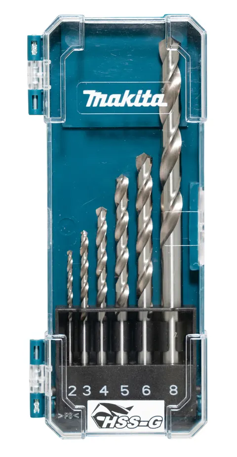 Makita D-75742 Zestaw wierteł HSS-G, 6 szt.