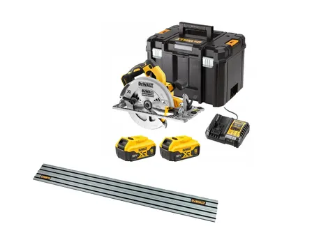 DEWALT DCS572P2 PILARKA TARCZOWA 18V 2x5,0Ah 184mm + szyna 1.5m