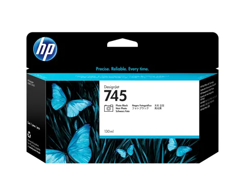 Tusz HP 745 - foto czarny, 130 ml