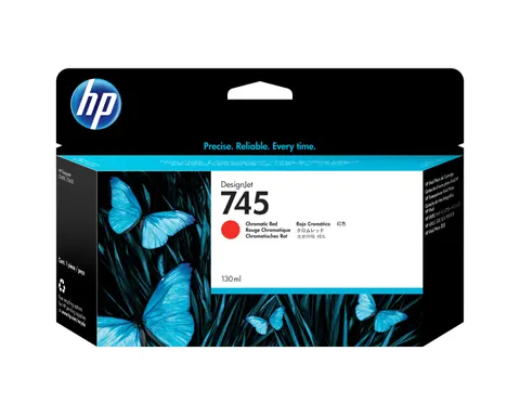 Tusz HP 745 - czerwony chromatyczny, 130 ml