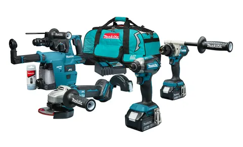 Makita DLX4194TX1 Zestaw akumulatorowy combo 18V 2x 5Ah torba
