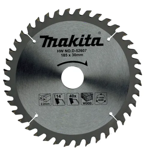 Makita D-52607 Tarcza tnąca do drewna 185x 30mm