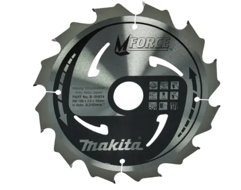 Makita B-31974 Tarcza tnąca M-Force T.C.T., 190 x 30 mm, 12 zębów